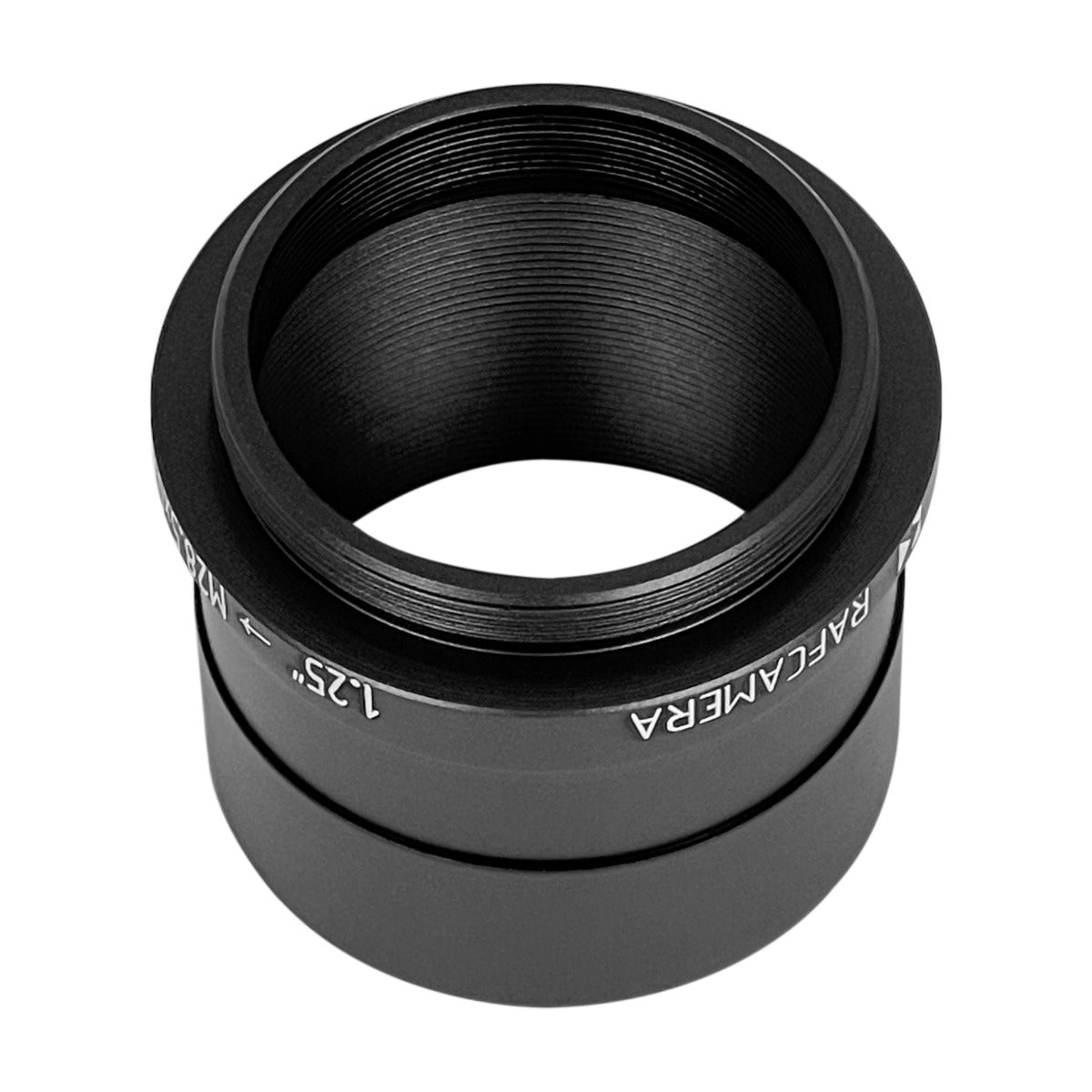 1.25" telescope port to M28.5x0.6 male thread adapter