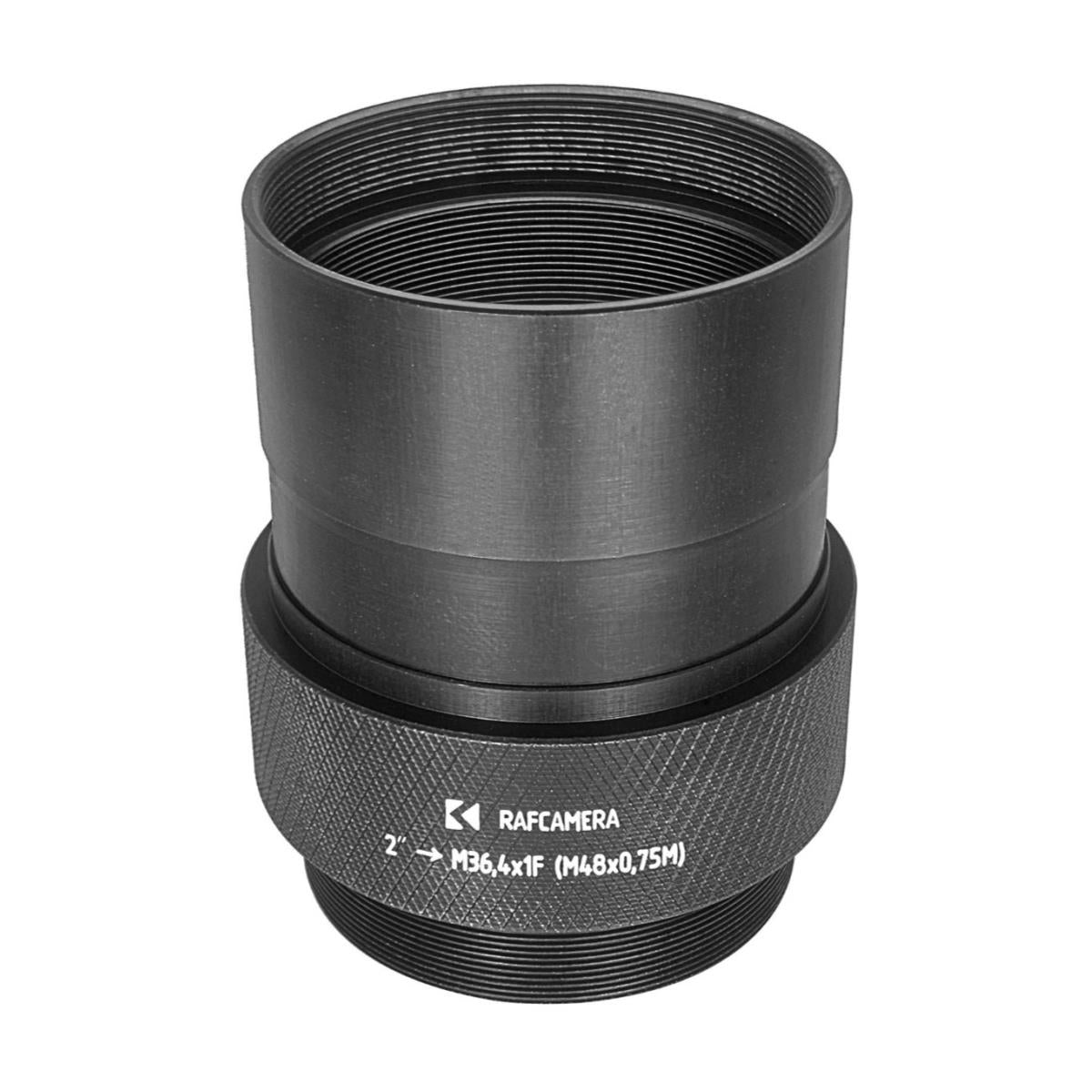 2″ telescope port to M36.4x1 female (M48x0.75 male) thread adapter