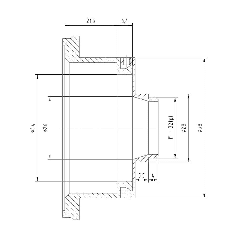 Arri PL lens to C-mount camera adapter