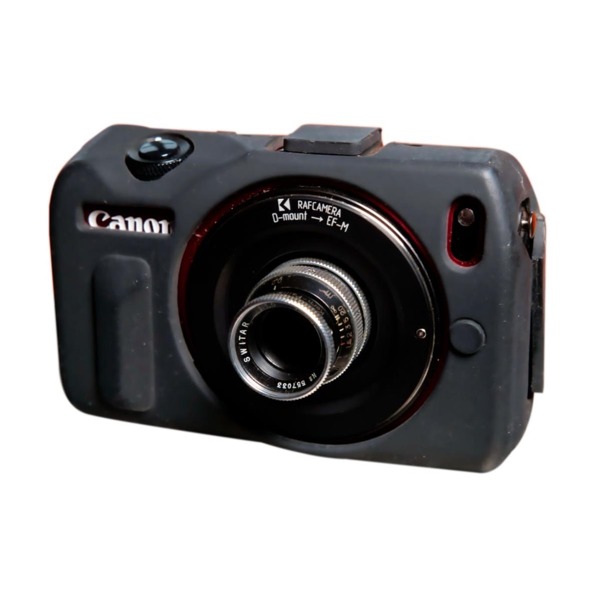 D-mount lens to Canon EOS-M camera mount adapter