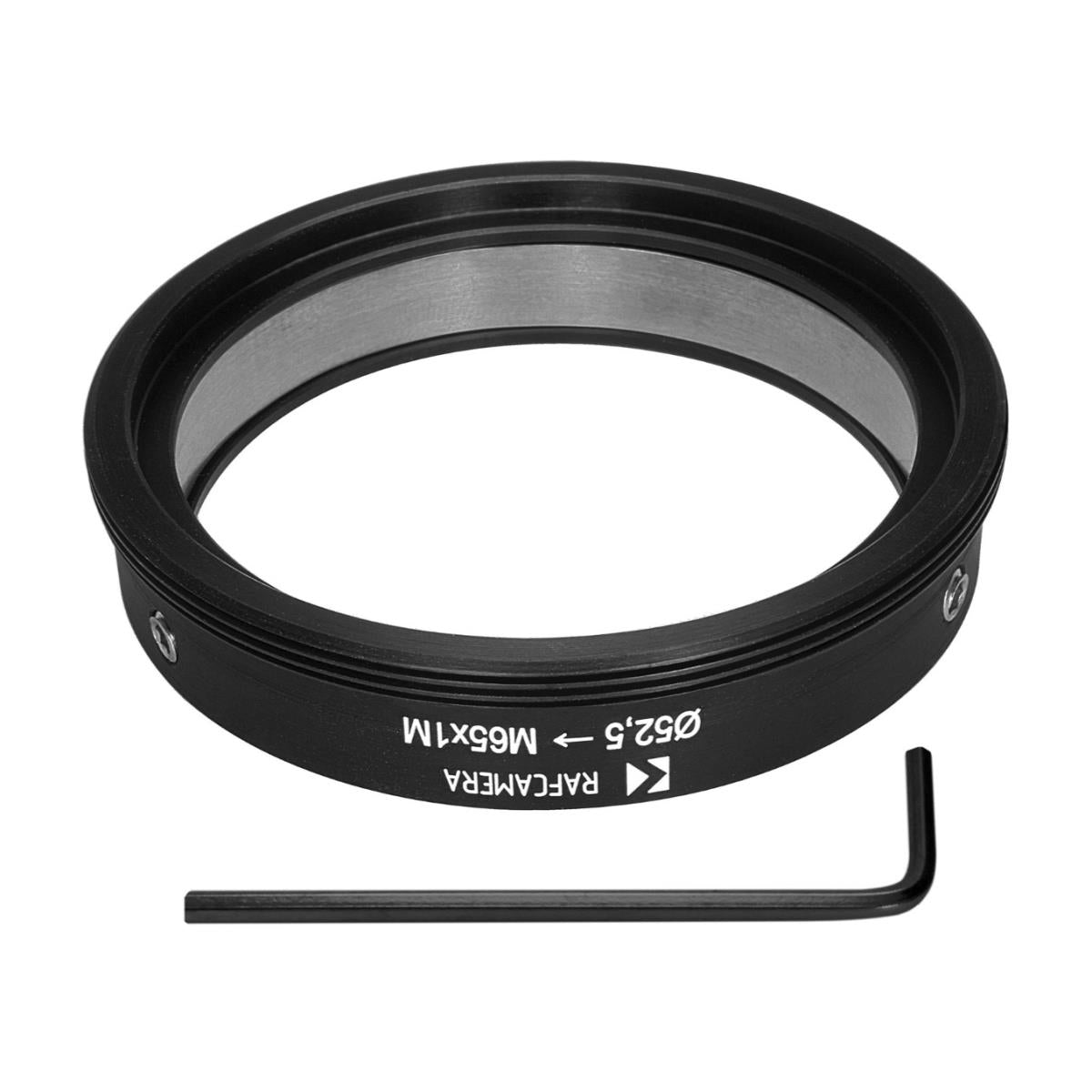 52.5mm clamp to M65x1 male thread adapter (projection lenses on helicoids), SLIM