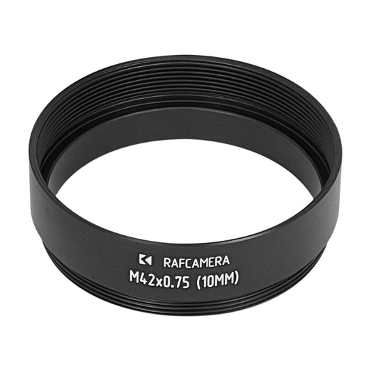 M42x0.75 female to M42x0.75 male thread adapter, 10mm long