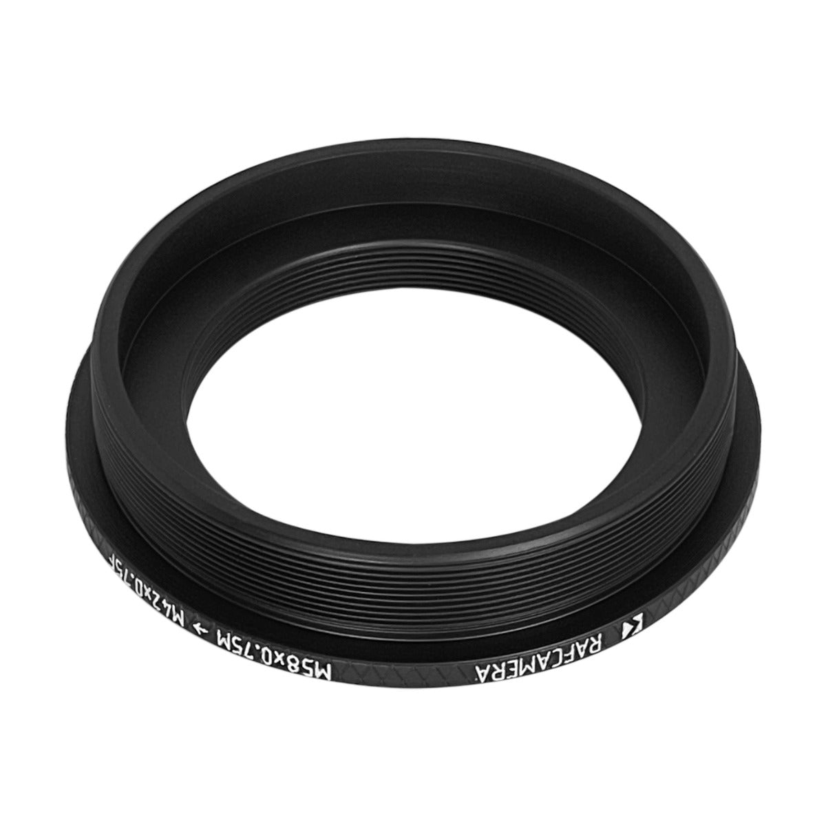 M58x0.75 male to M42x0.75 (T2) female thread adapter