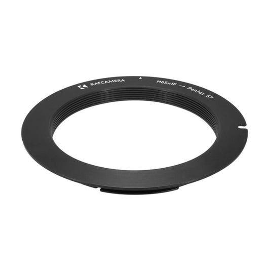 M65x1 female thread to Pentax 67 camera mount adapter, 1mm flange