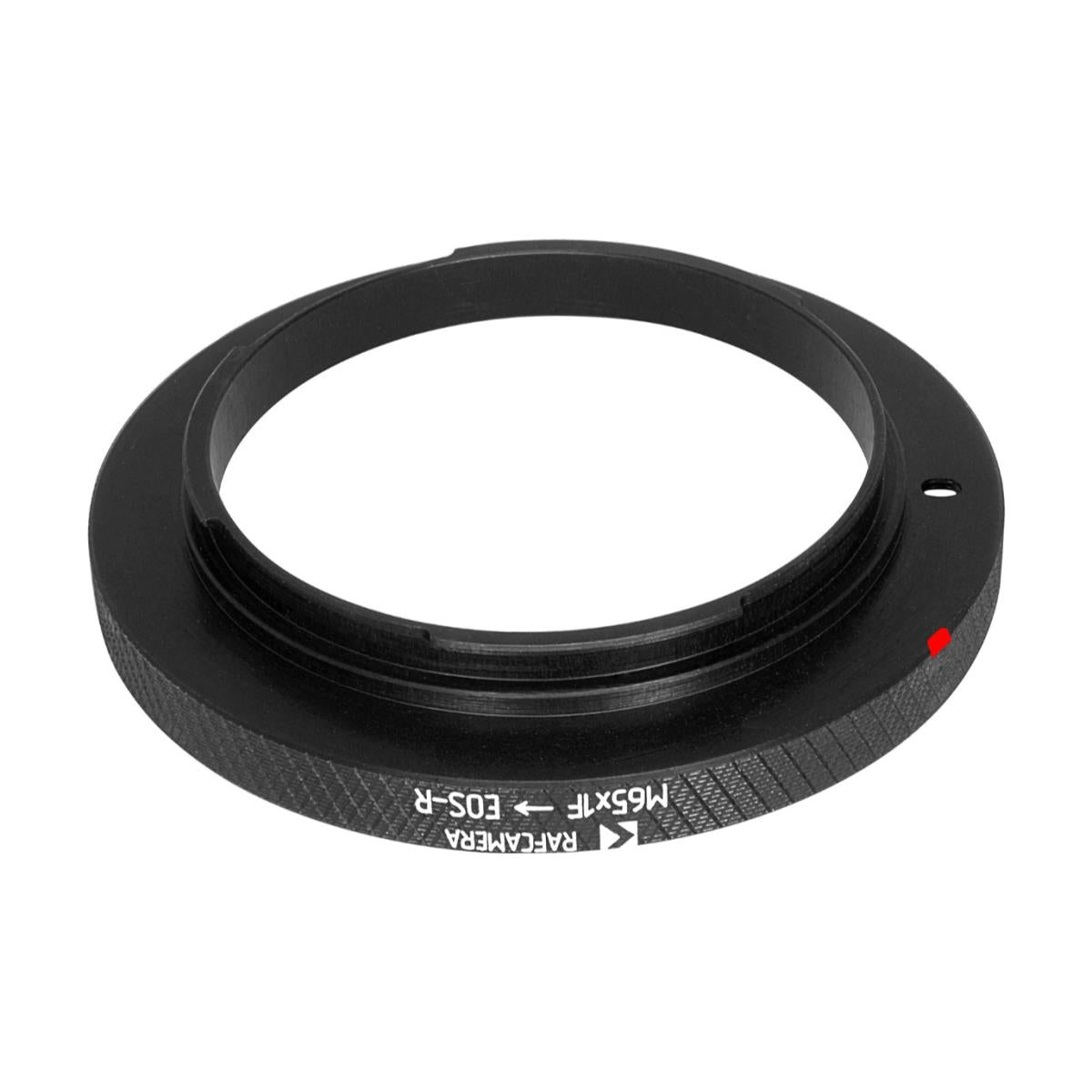 M65x1 female thread to Canon EOS-R camera mount adapter