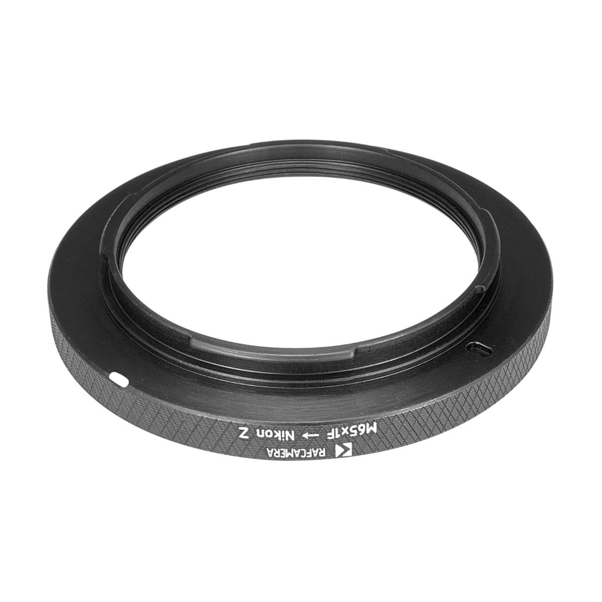 M65x1 female thread to Nikon Z camera mount adapter