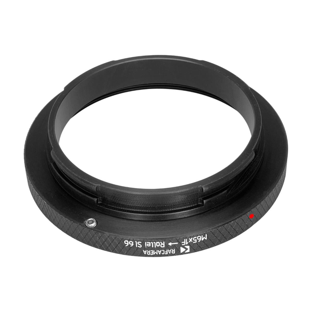 M65x1 female thread to Rolleiflex SL66 camera mount adapter for helicoids