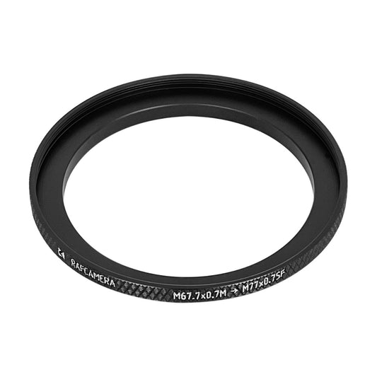 M67.7x0.7 to M77x0.75 step-up ring for Schneider Cinelux-Ultra 2/90mm lens