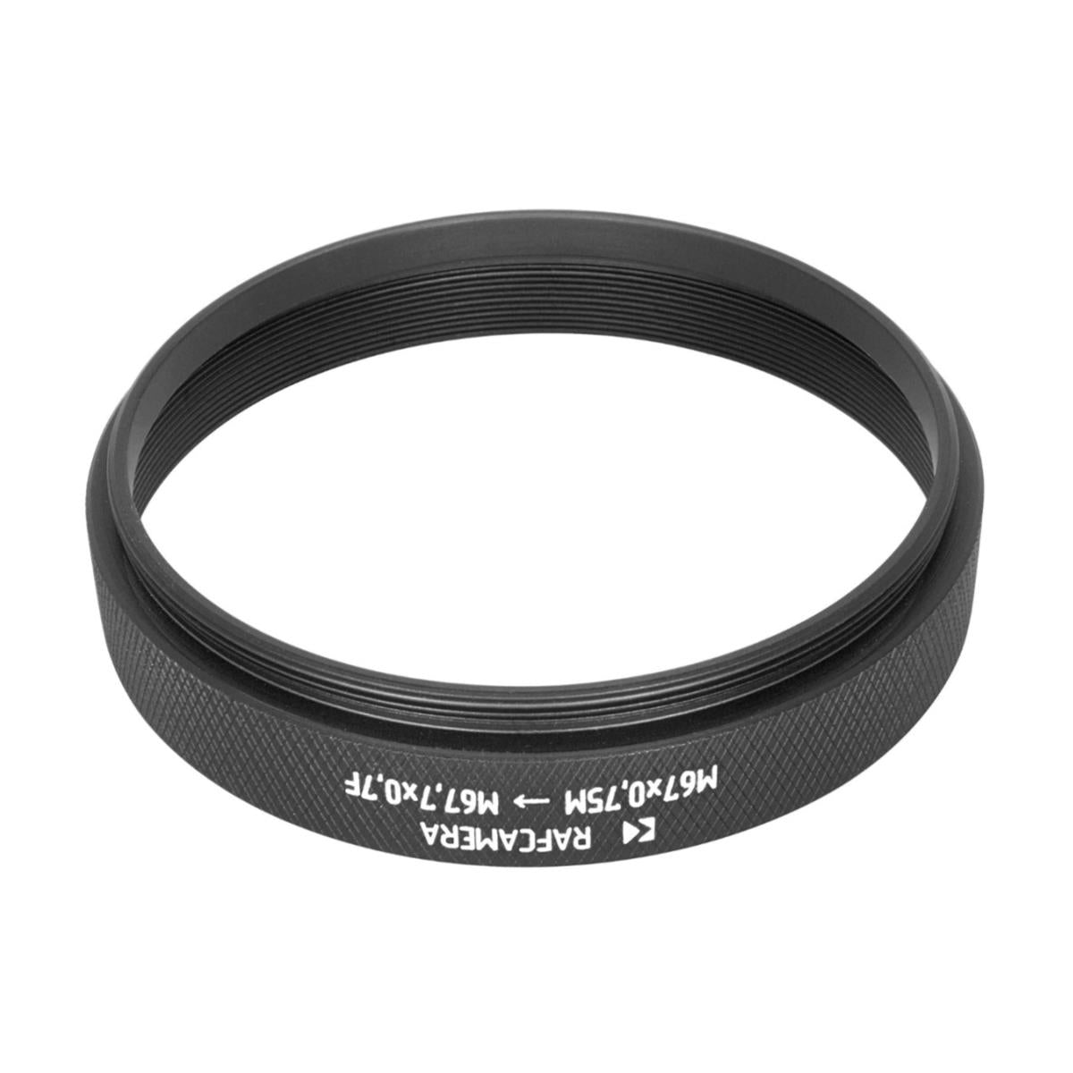 M67x0.75 to M67.7x0.7 step-up ring for Schneider-Kreuznach Cinelux-Ultra 90mm