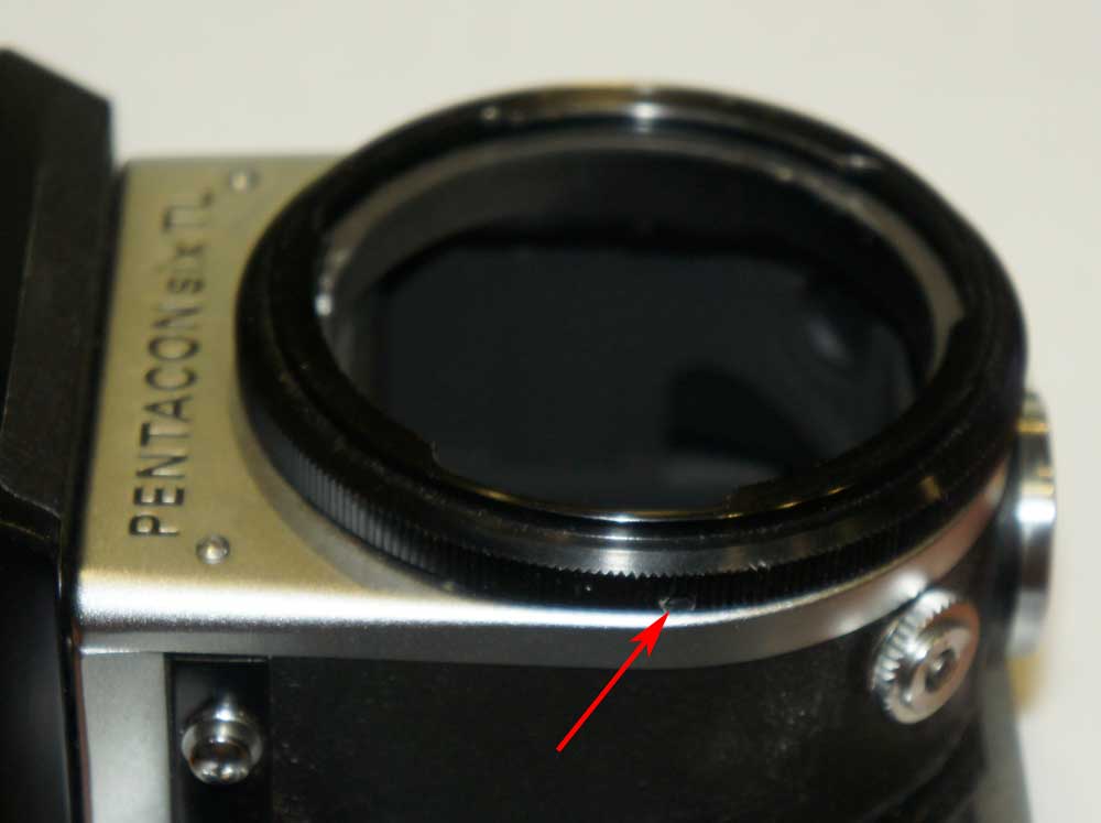M65x1 helicoid to M68x1 female thread adapter for Pentacon Six