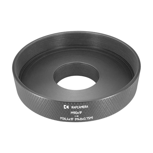 M90x1 to M36.4x1 thread adapter (use Takahashi Collimator on GSO RC8 Telescope)