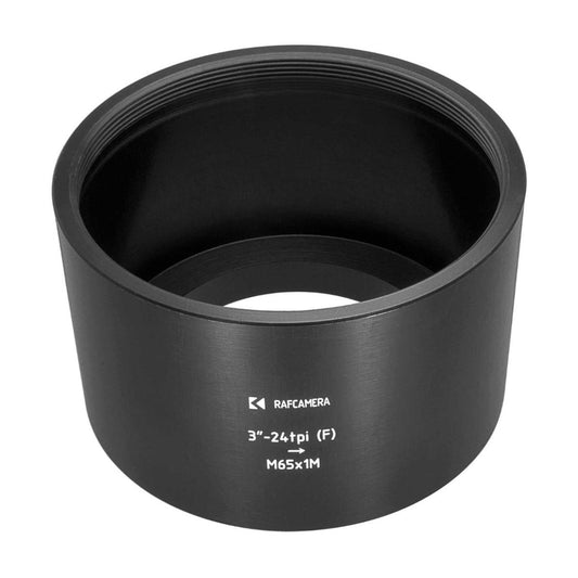 3″-24tpi female to M65x1 male thread adapter for 3.5/152mm Kodak Aero Ektar