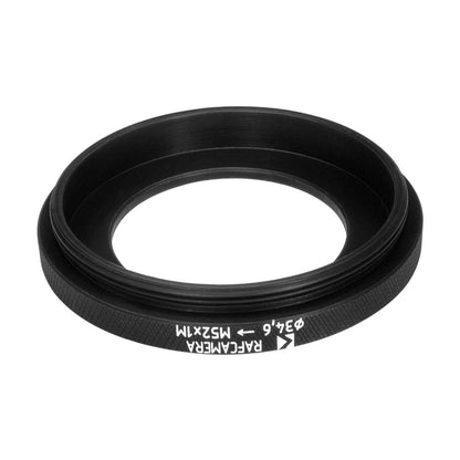 34.6mm bore to M52x1 male thread adapter for shutters