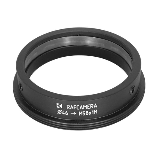 46mm clamp to M58x1 male thread adapter
