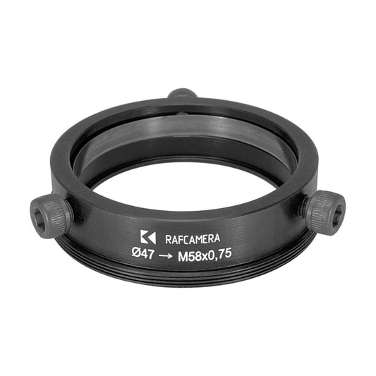 47mm clamp to M58x0.75 male thread adapter