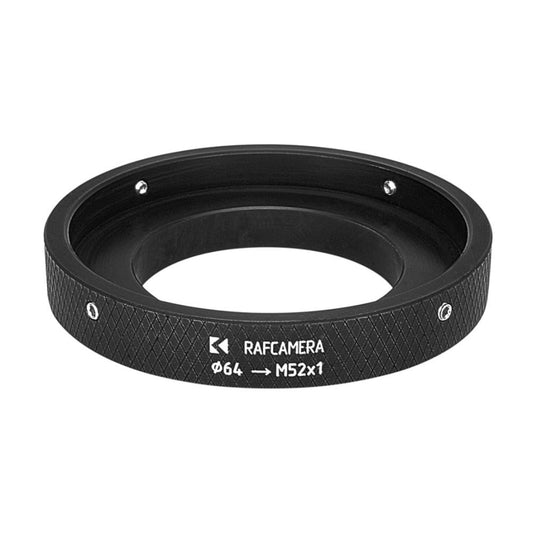 64mm clamp to M52x1 male thread adapter
