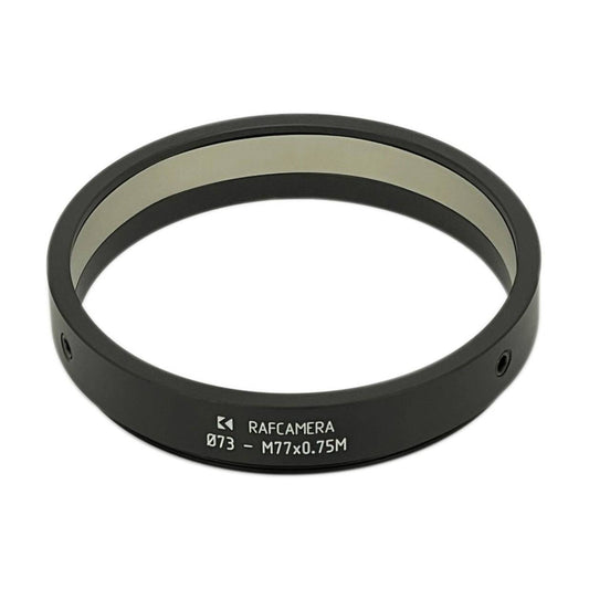 73mm clamp to M77x0.75 male thread adapter
