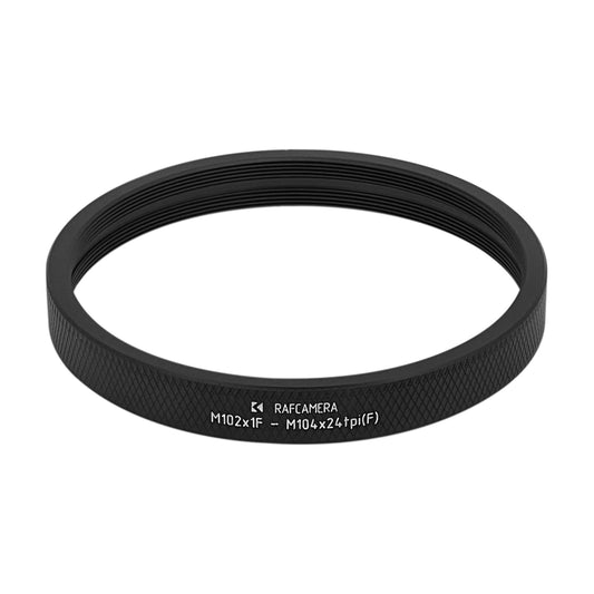 M102x1 female to M104x24tpi female thread adapter