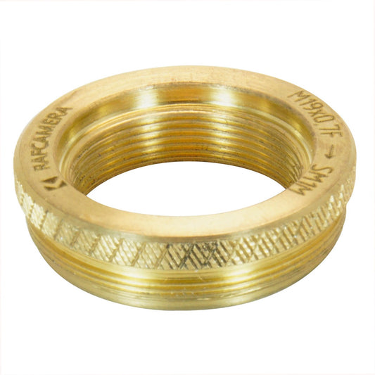 M19x0.75 female to SM1 male thread adapter, bronze