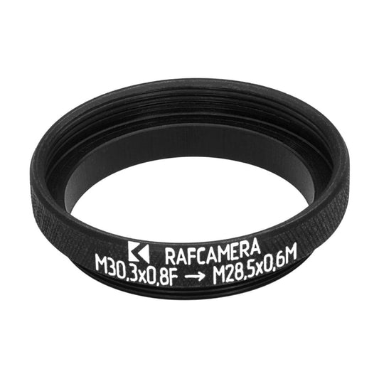 M30.3x0.8 female to M28.5x0.6 male thread adapter