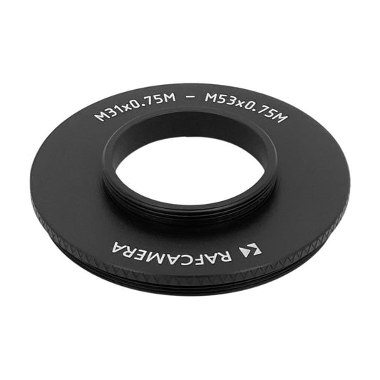 M31x0.75 male to M53x0.75 male thread adapter