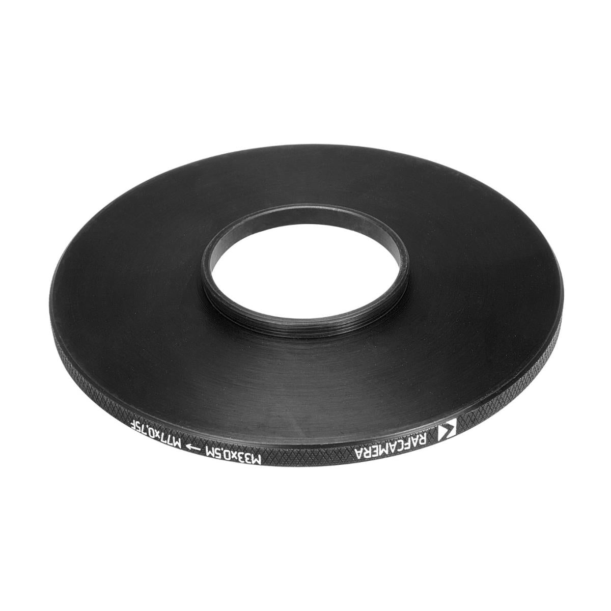 M33x0.5 male to M77x0.75 female filter step-up ring for Kiev-16U lenses