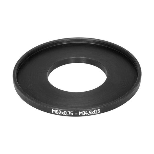 M34.5x0.5 male to M62x0.75 female thread adapter (step-up ring) for El-Nikkors