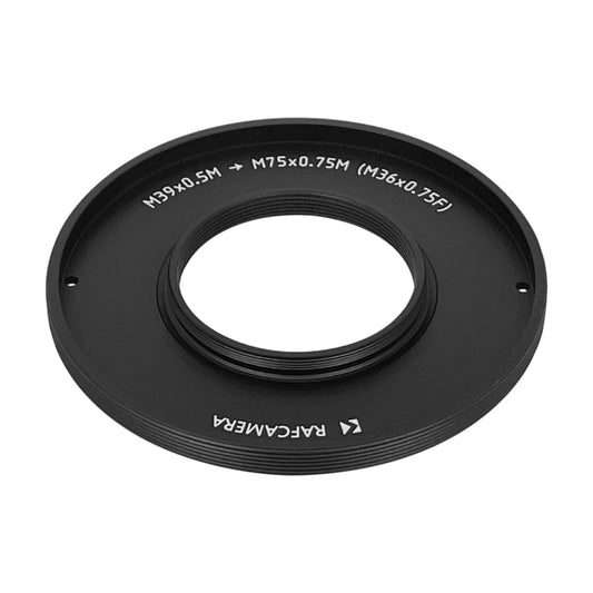 M39x0.5 male to M75x0.75 male thread adapter for HCDNA, FVD-16A
