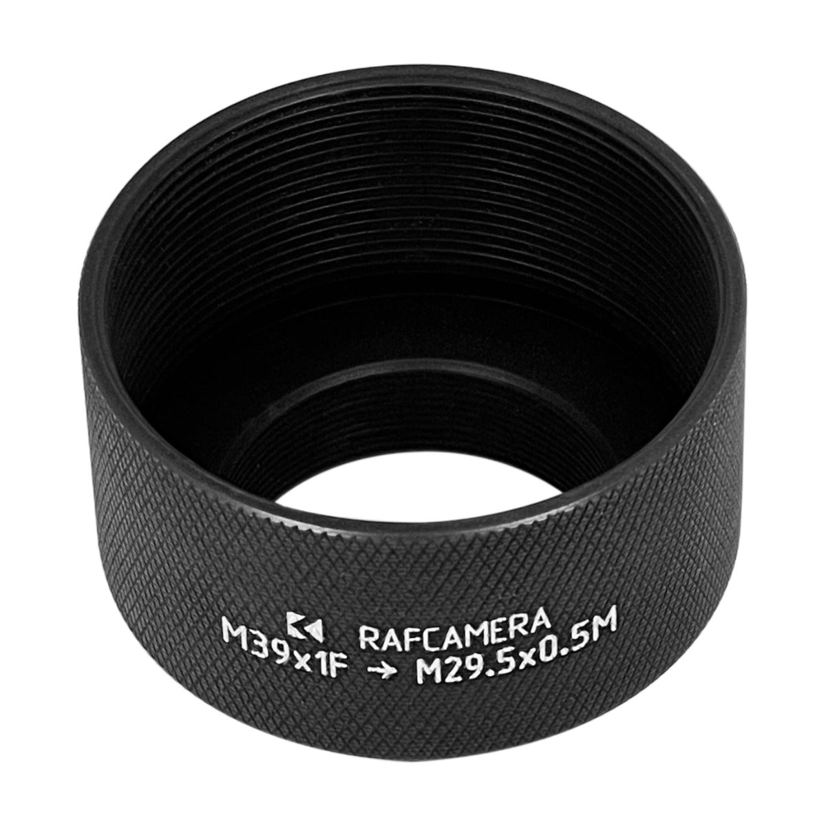 M39x1 female to M29.5x0.5 male thread adapter, 20mm deep