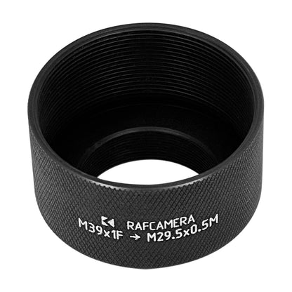M39x1 female to M29.5x0.5 male thread adapter, 20mm deep