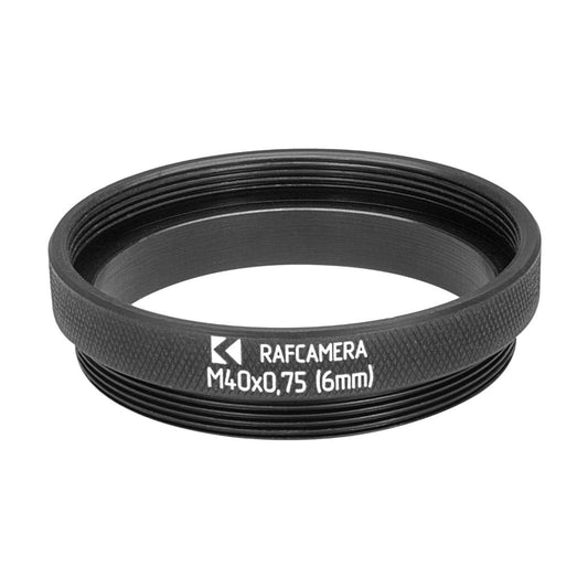 M40x0.75 female to M40x0.75 male thread adapter (6mm extender)
