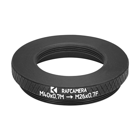 M40x0.7 (36tpi) male to M26x0.7 (36tpi) female thread adapter