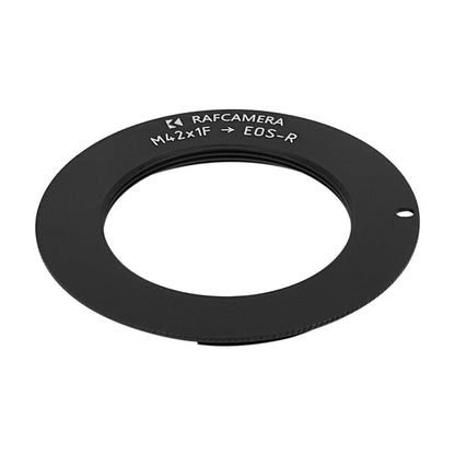 M42x1 female thread to Canon EOS-R camera mount adapter, SHORT