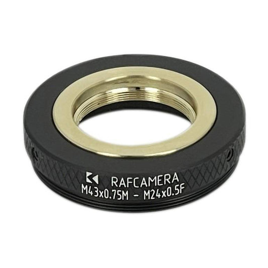 M43x0.75 male to M24x0.5 female step-down ring (adapter for Bolex 8/19/1.5x)