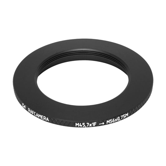 M45.7x1 female to M56x0.75 male thread adapter