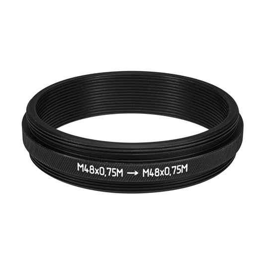 M48x0.75 male to M48x0.75 male thread adapter