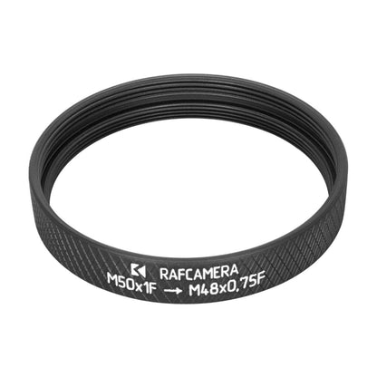 M50x1 female to M48x0.75 female thread adapter