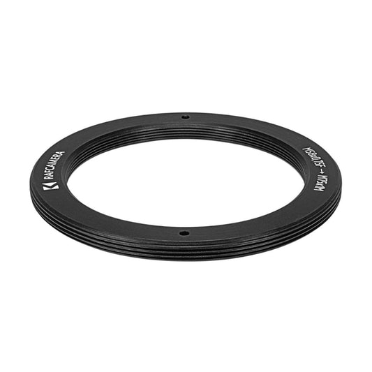 M58x0.75 female to M75x1 male thread adapter, flangeless