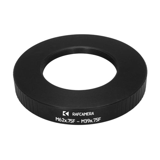 M62x0.75 female to M39x0.75 female thread adapter