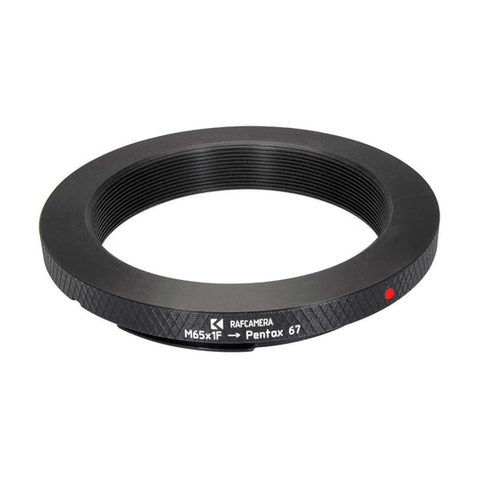 M65x1 female thread to Pentax 67 camera mount adapter, 7mm flange