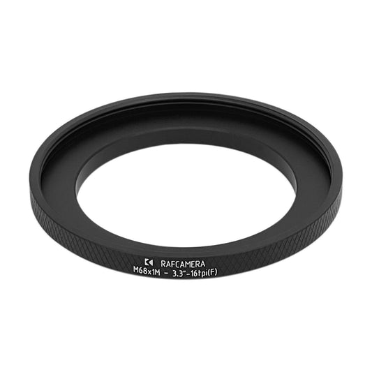 M68x1 male to 3.3"-16tpi female thread adapter