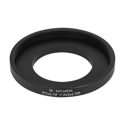 M72x0.75 female to M48x0.75 male thread adapter