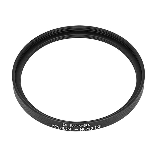 M75x0.75 female to M82x0.75 female thread adapter