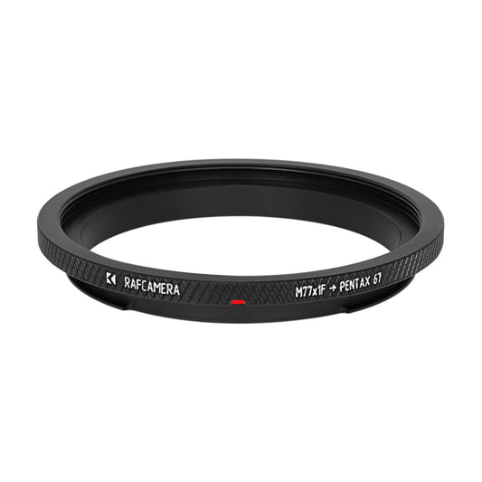 M77x1 female thread to Pentax 67 camera mount adapter
