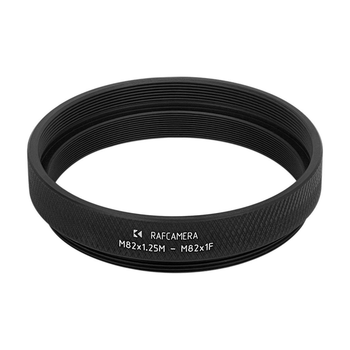 M82x1.25 male to M82x1 female thread adapter