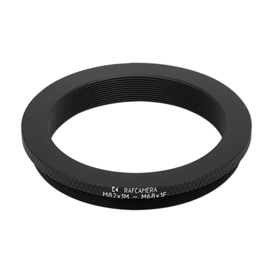 M82x1 male to M68x1 female thread adapter, 5mm