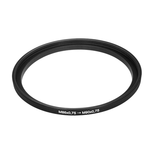 M86x0.75 male to M90x0.75 female thread adapter (86mm to 90mm Step-Up Ring)