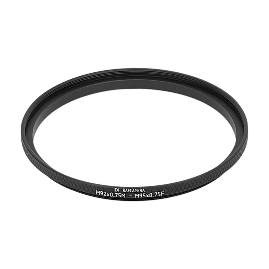 M92x0.75 male to M95x0.75 female thread adapter