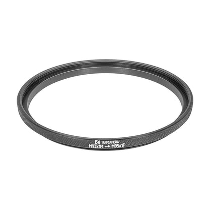 M93x1 male to M95x1 female thread adapter (93mm to 95mm step-up ring)