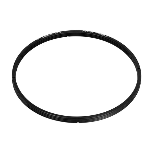 M95x1 male to M90x1 female thread adapter, flangeless